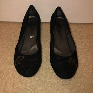 Black 2 Inch Wedges Size 9